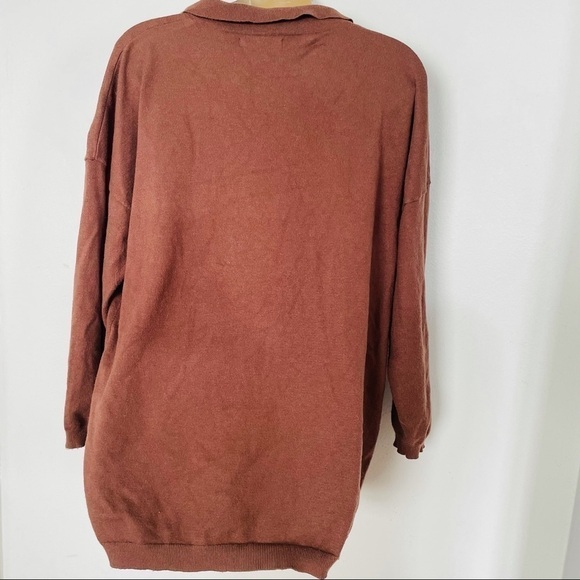 Zara collar brown oversized sweater size medium - Picture 4 of 4